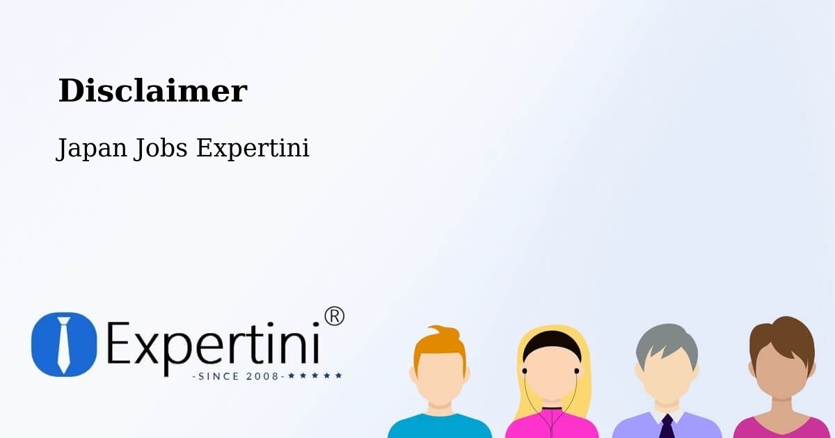 Disclaimer – Tsugaru - Japan Jobs Expertini